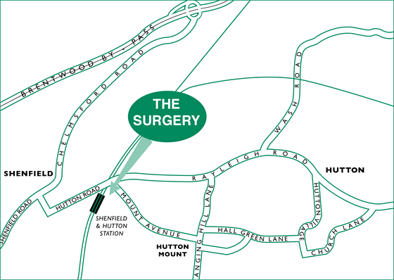 Map of surgery location
